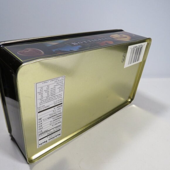Botticelli Metal Tin Box Embossed lid Candy Tin 10" long - Picture 10 of 10